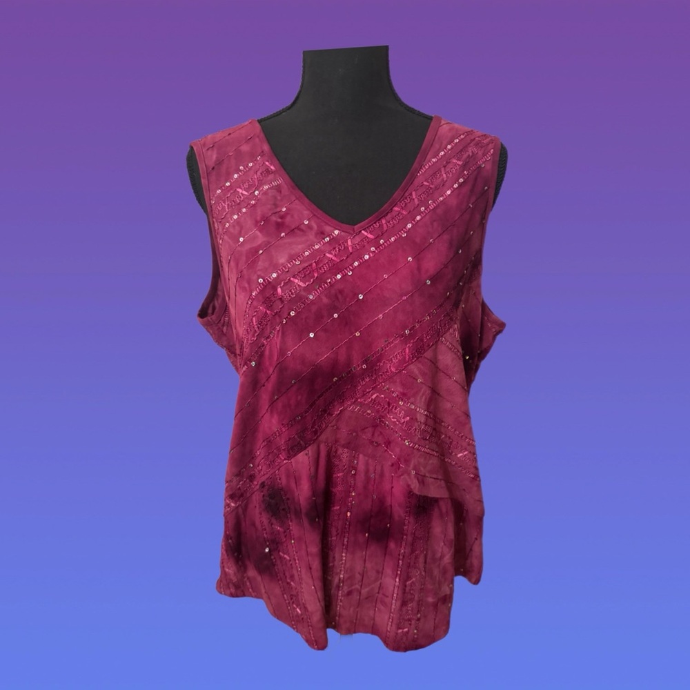 Chic fairy sequin tank top